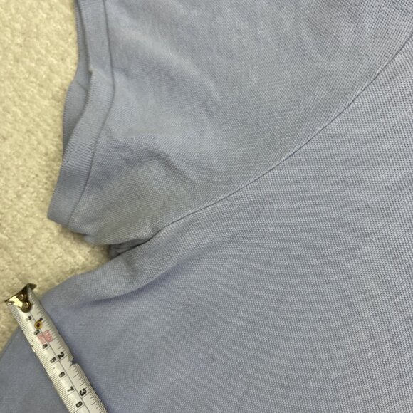 Polo Ralph Lauren Custom Slim Fit Mesh Baby Blue Cotton Polo Shirt Men XXL Read - Picture 11 of 16